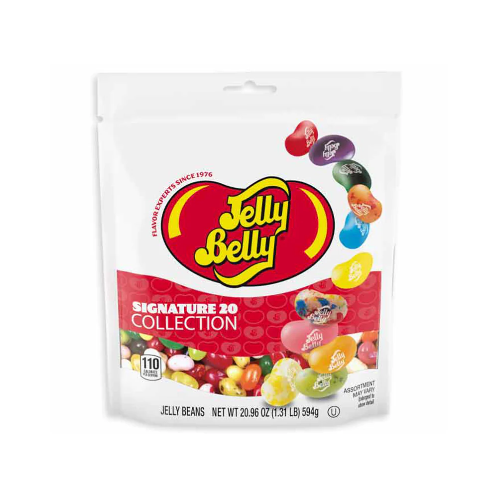 Jelly Belly Signature 20 Flavor Jelly Beans XL Stand-Up Bags: 6-Piece Box