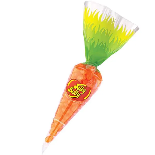 Jelly Belly Tangerine Jelly Beans 4.25-Ounce Carrot Bags: 12-Piece Display - Image 2