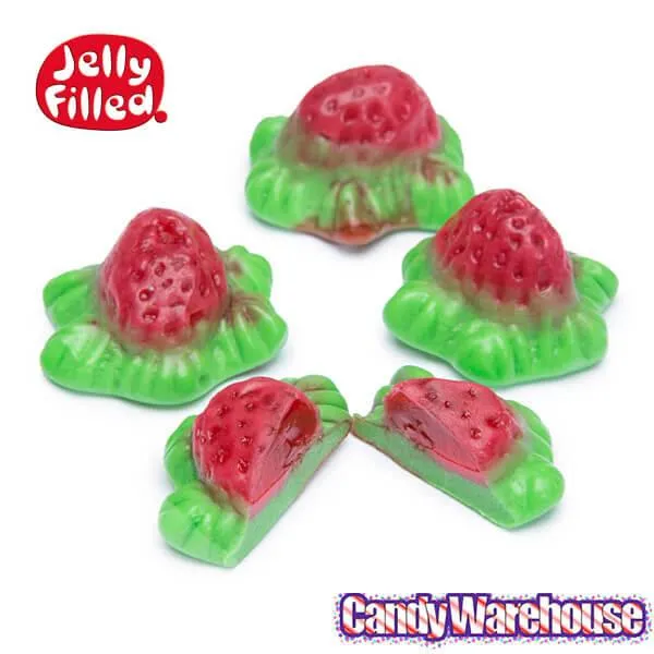 Jelly Filled Gummy Strawberries Candy: 1KG Bag - Image 2