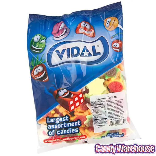 Jelly Filled Gummy Turtles Candy: 1KG Bag - Image 3