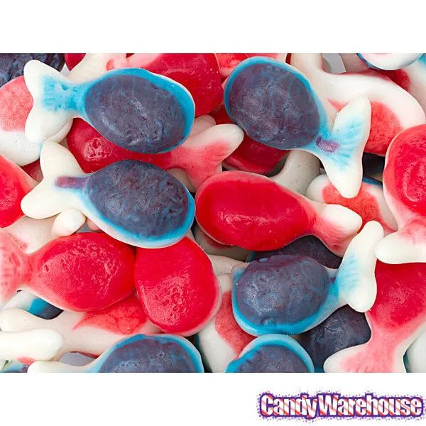 Jelly Filled Gummy Whales Candy: 1KG Bag - Image 2