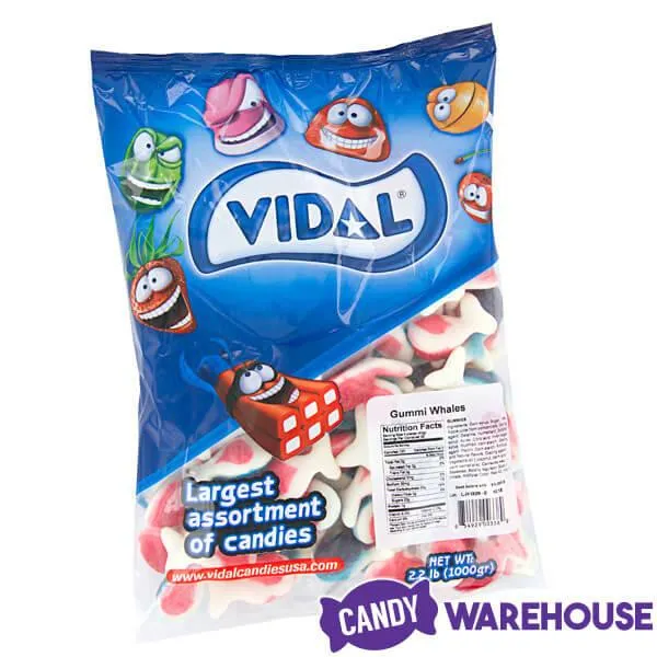 Jelly Filled Gummy Whales Candy: 1KG Bag - Image 3