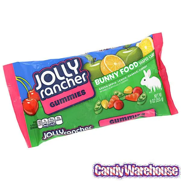 Jolly Rancher Bunny Food Gummy Candy: 9-Ounce Bag - Image 3