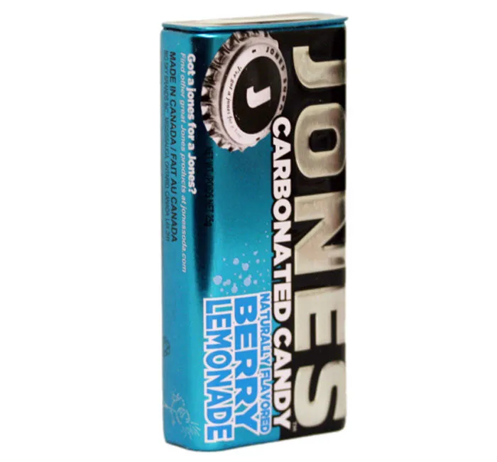 Jones Soda Carbonated Candy - Berry Lemonade Tins: 8-Piece Box