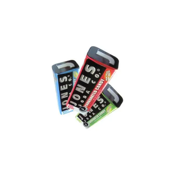 Jones Soda Carbonated Candy Tins: 24-Piece Assortment Box