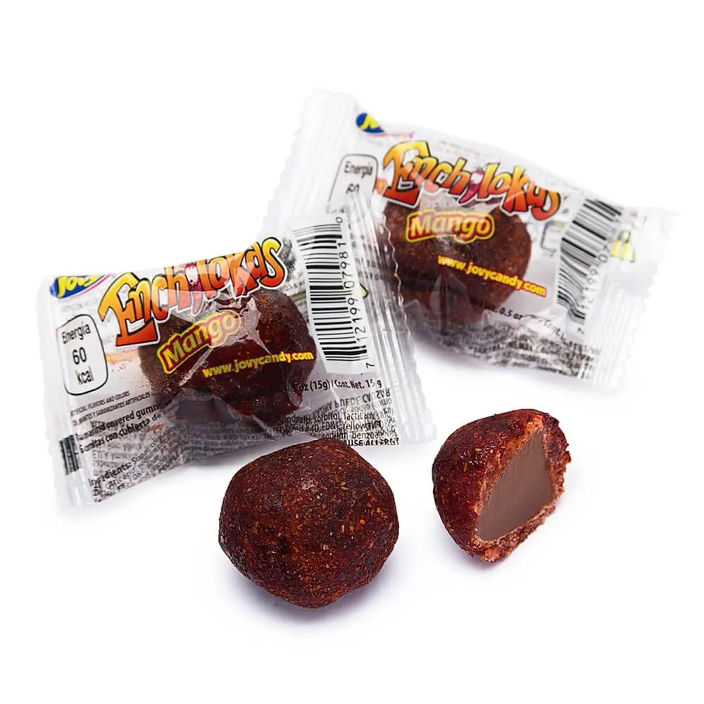 Jovy Enchilokas Mango Chili Gummy Candy Peg Bag: 24-Piece Case - Image 2
