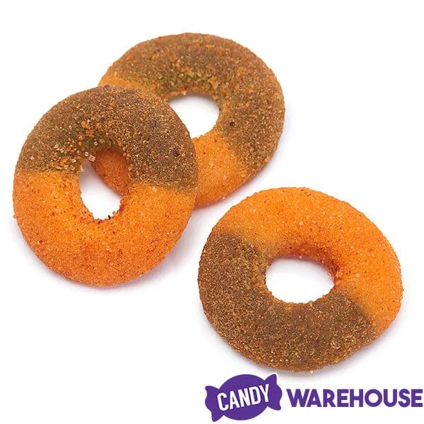 Jovy Crazy Gummy Rings Chamoy Candy - Green Apple: 5LB Bag - Image 3
