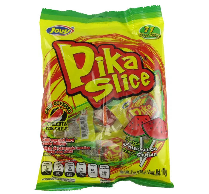 Jovy Pika Slice Watermelon Chili Lollipop Peg Bags: 24-Piece Case