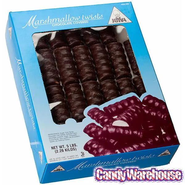 Joyva Vanilla Marshmallow Chocolate Twists: 5LB Box - Image 2