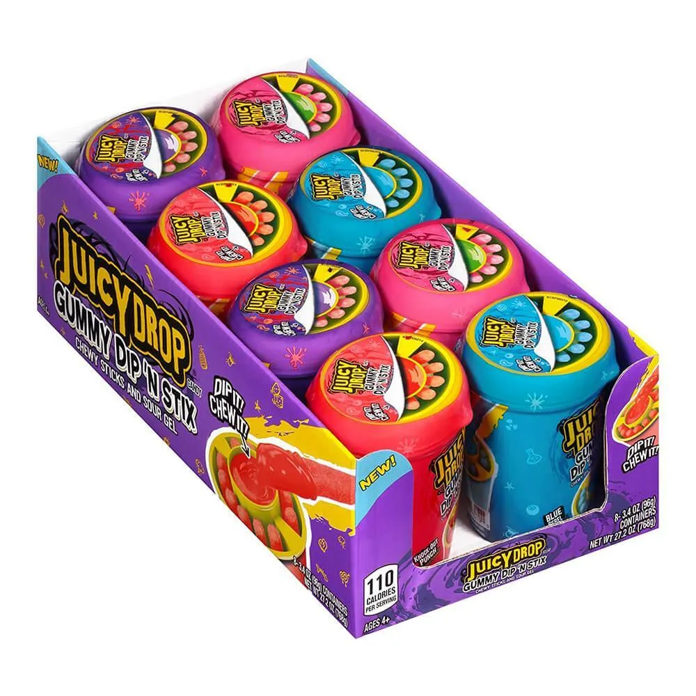 Juicy Drop Gummy Dip N Stix: 8-Piece Box - Image 2