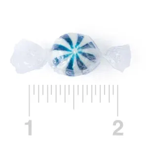Jumbo Blueberry Blue Striped Candy Balls: 120-Piece Bag - Image 2