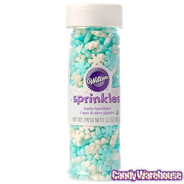 Jumbo Snowflake Sprinkles: 4-Ounce Bottle - Image 3