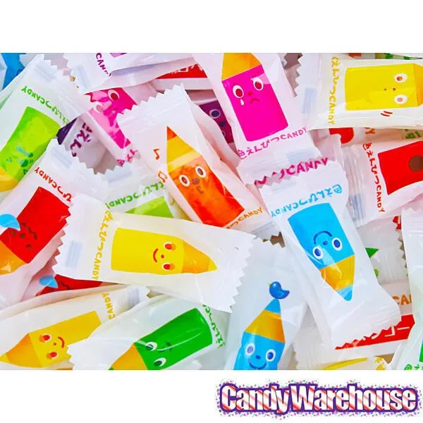 Kanro Assorted Colors Pencil Hard Candy: 25-Piece Bag - Image 3