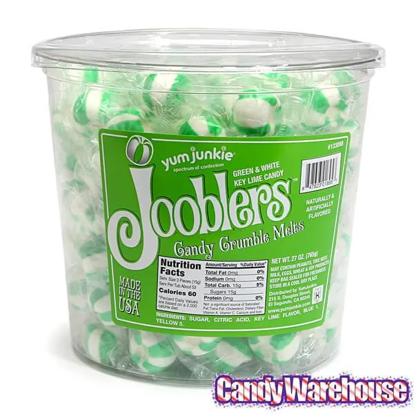Jooblers Candy Crumble Melts - Key Lime: 160-Piece Tub - Image 2