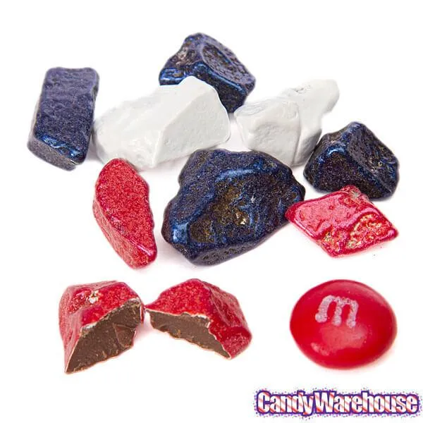 Patriotic USA Chocolate Rocks Candy: 1LB Bag - Image 3