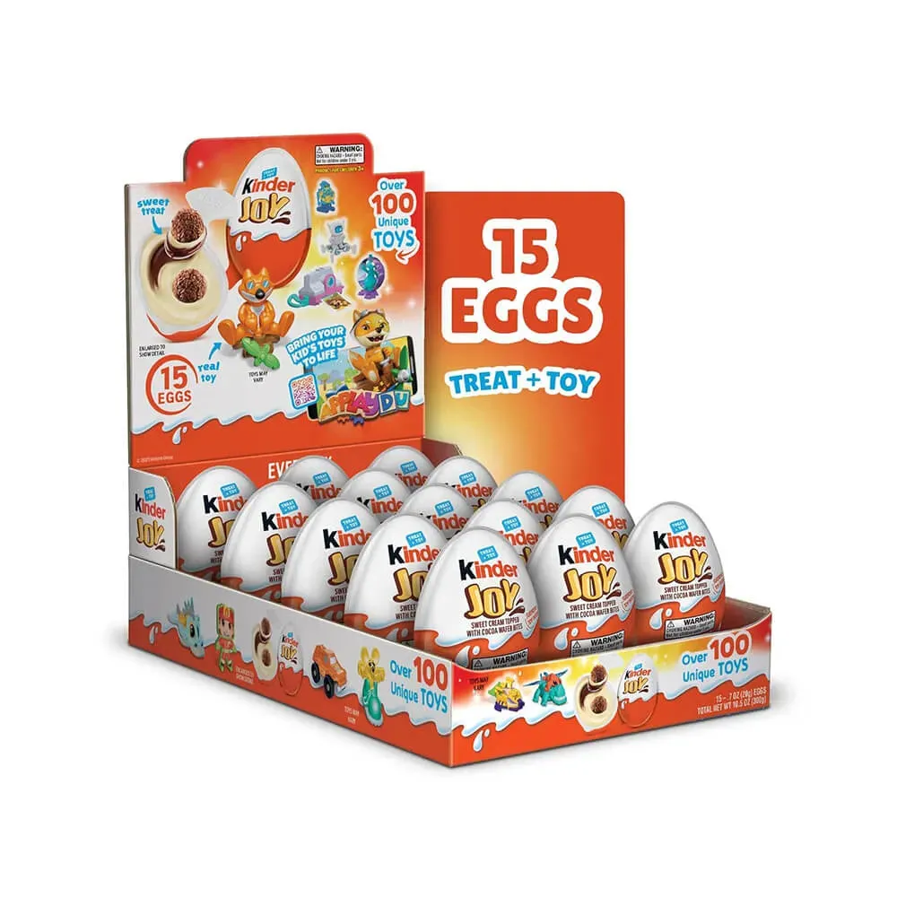 Kinder Joy Surprise Eggs with Toy Inside: 15-Piece Box - Image 2