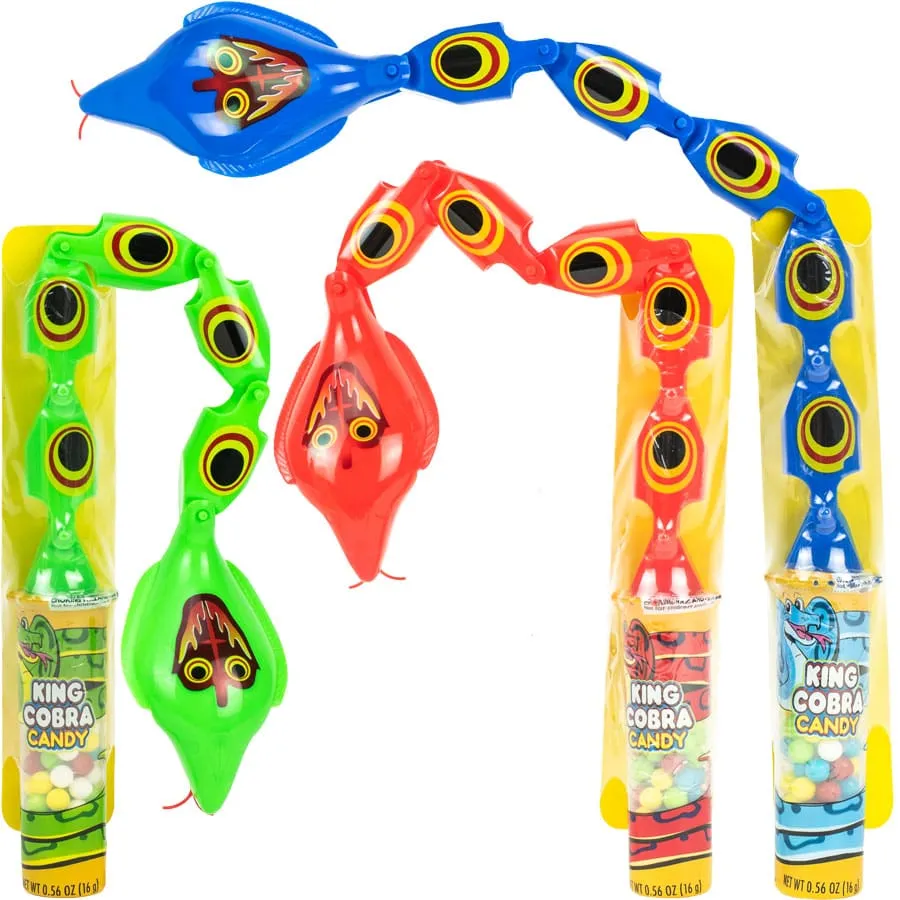 King Cobra Snake Candy Toy: 12-Piece Display - Image 3