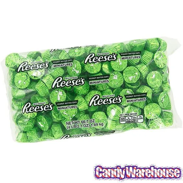 Reese's Peanut Butter Cups Miniatures - Kiwi Green: 200-Piece Bag - Image 3