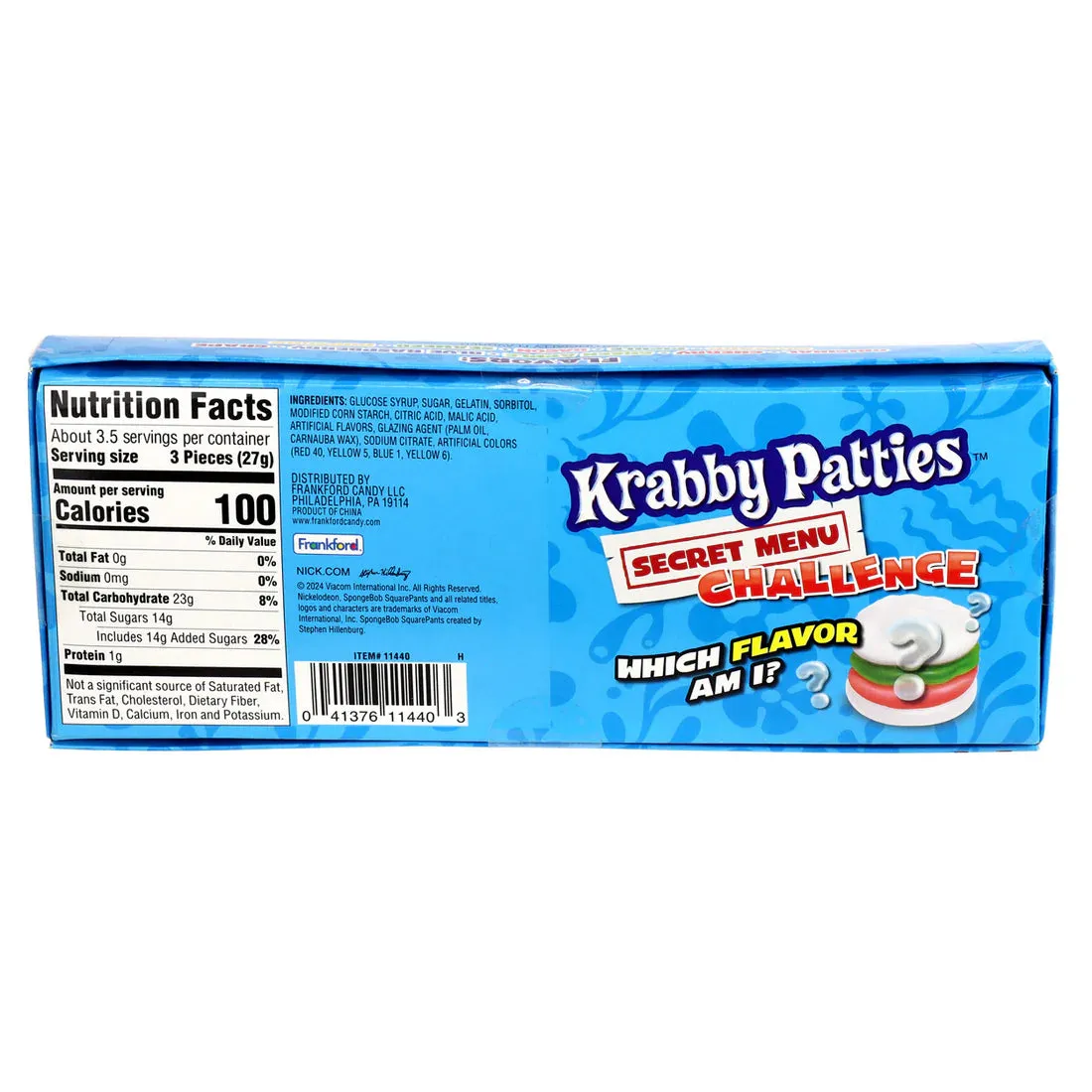 Krabby Patties Gummy Candy Secret Menu Challenge: 9-Piece Case - Image 3