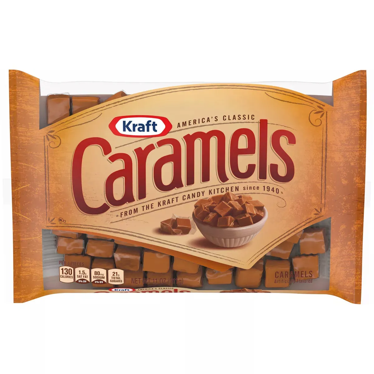 Kraft Caramel Squares Candy: 11-Ounce Bag - Image 3