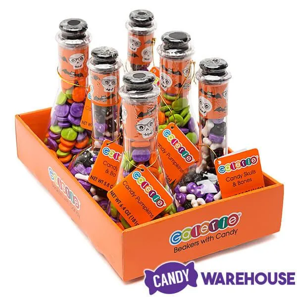Laboratory Beakers with Halloween Candy: 6-Piece Box - Image 2