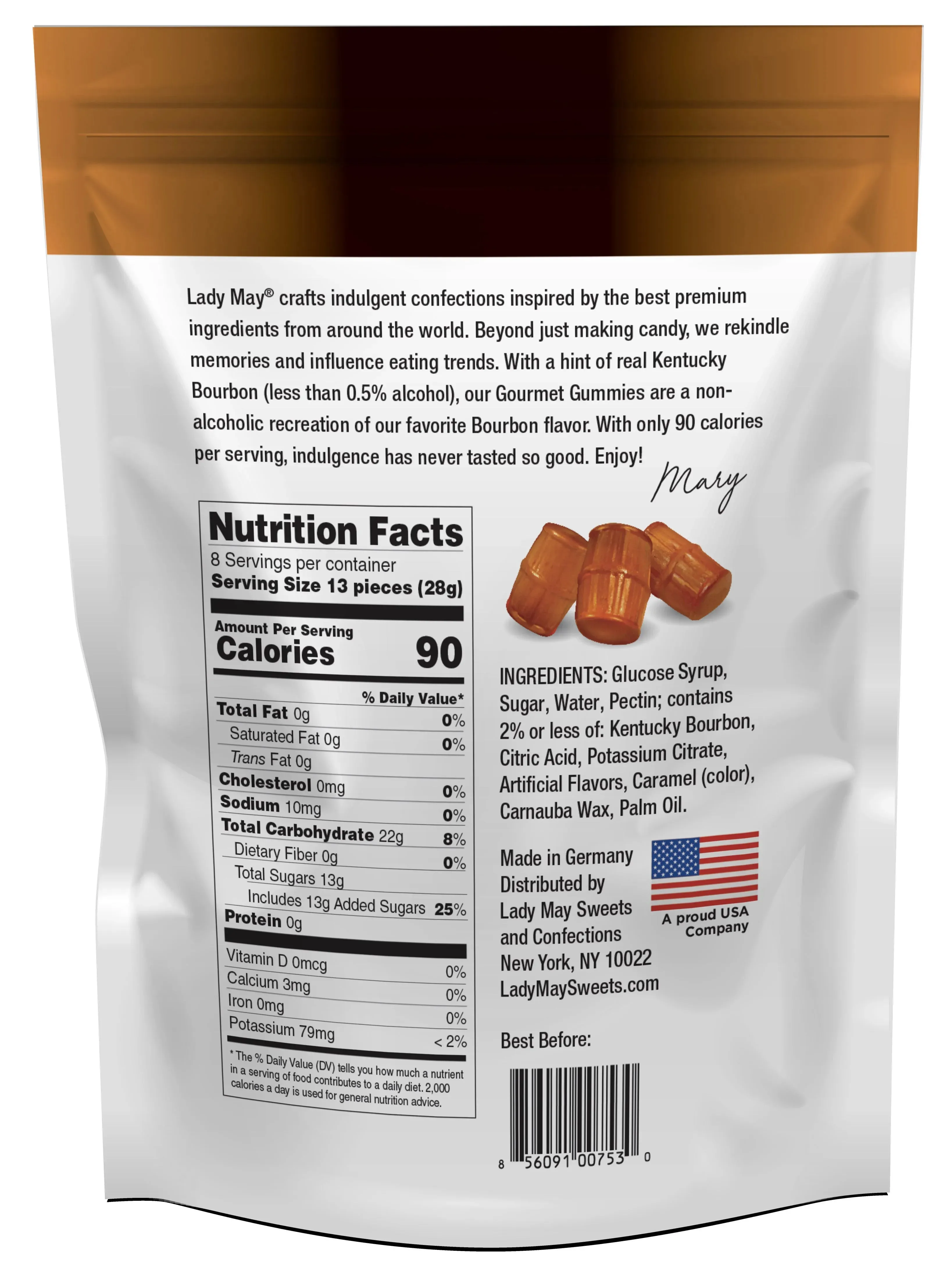 Lady May Sweets Vegan Gourmet Kentucky Bourbon Gummies - Image 4