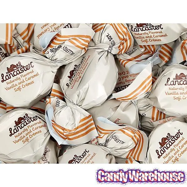 Lancaster Caramel and Vanilla Soft Cremes Candy: 8-Ounce Bag - Image 3