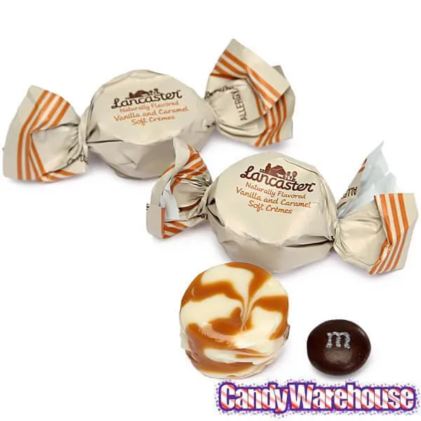 Lancaster Caramel and Vanilla Soft Cremes Candy: 8-Ounce Bag - Image 4