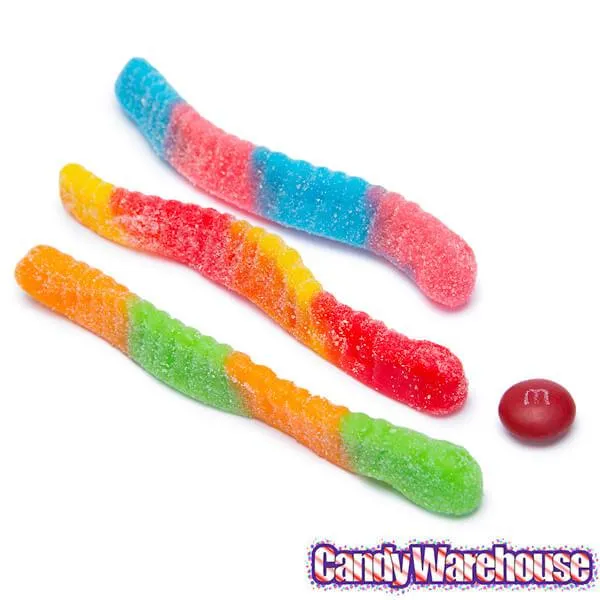 Trolli Sour Brite Crawlers Gummy Worms - Large: 5LB Bag - Image 3