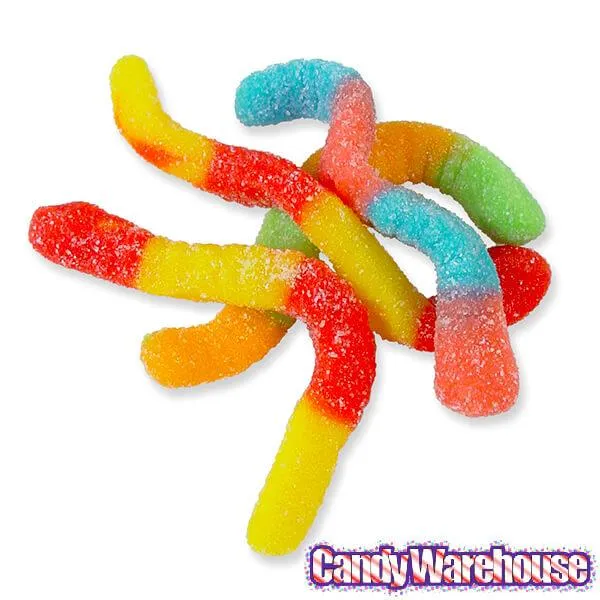 Trolli Sour Brite Crawlers Gummy Worms - Large: 5LB Bag - Image 4
