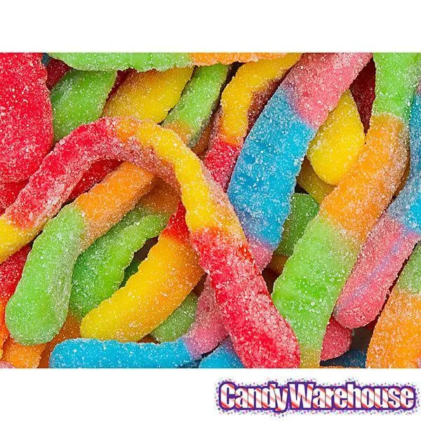 Trolli Sour Brite Crawlers Gummy Worms - Large: 5LB Bag - Image 5
