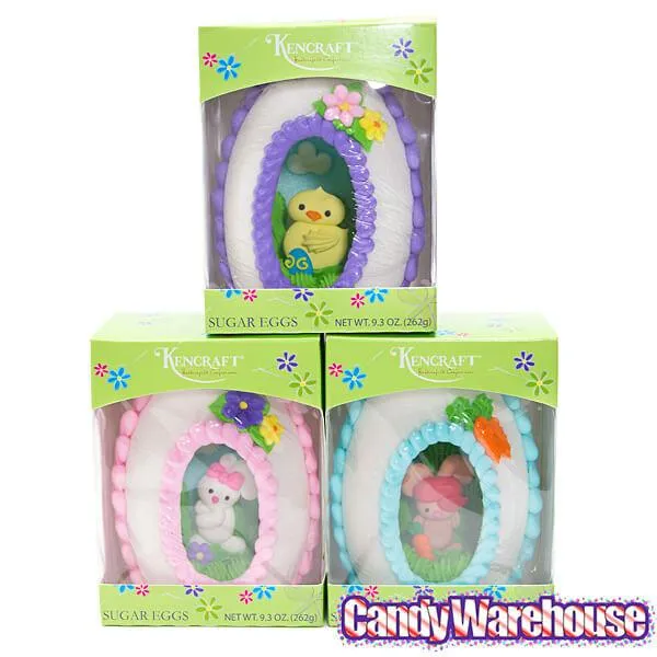 Large Upright 9-Ounce Sugar Eggs: 3-Piece Set - Image 2