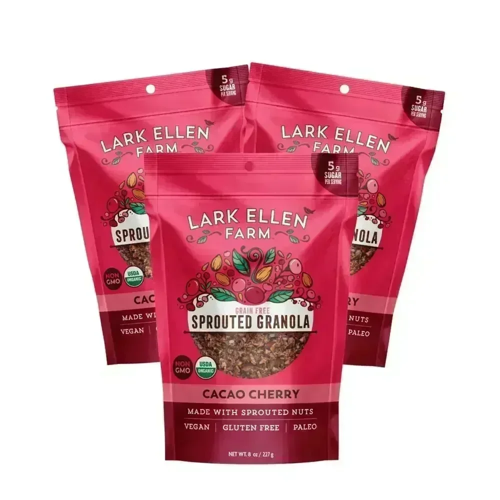 Lark Ellen Farm Cacao Cherry  Sprouted Granola (Grainfree) - Image 3