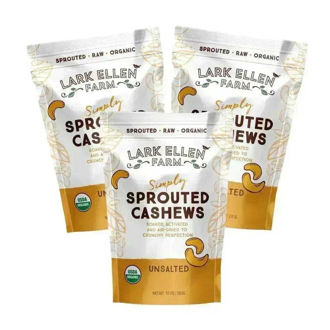 Lark Ellen Farm Organic Sprouted Cashews (Unsalted) - Image 2