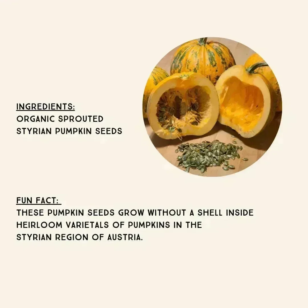 Lark Ellen Farm Sprouted Styrian Pumpkin Seeds. Organic - Image 4