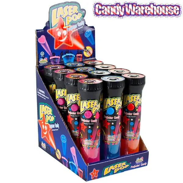 Laser Pop Light Projector Suckers: 12-Piece Box - Image 2