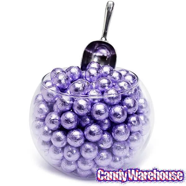 Palmer Foiled Caramel Filled Chocolate Candy Balls - Lavender: 5LB Bag - Image 2