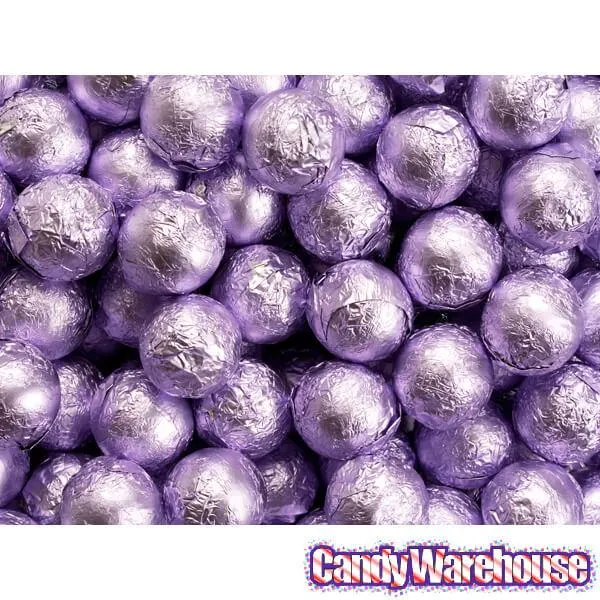 Foiled Milk Chocolate Balls - Lavender: 2LB Bag - Image 4