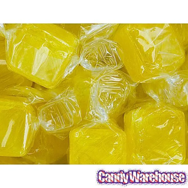 Cubes Hard Candy - Lemon: 3LB Bag - Image 4