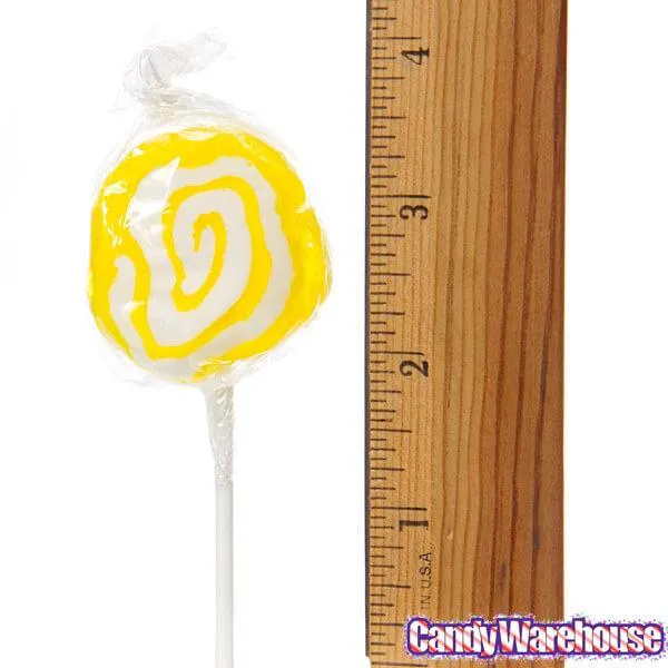 Hypno Pops Petite Swirled Lollipops - Lemon: 100-Piece Bag - Image 3