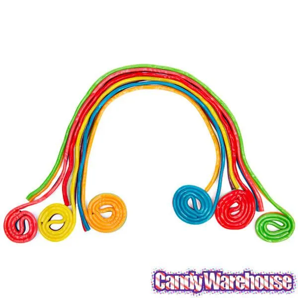 Licorice Wheels Two-Faced Rainbow Candy: 1KG Bag - Image 3