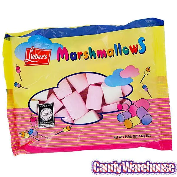 Lieber's Pink and White Marshmallows: 5-Ounce Bag - Image 3