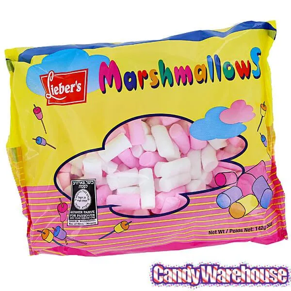 Lieber's Pink and White Mini Marshmallows: 5-Ounce Bag - Image 3