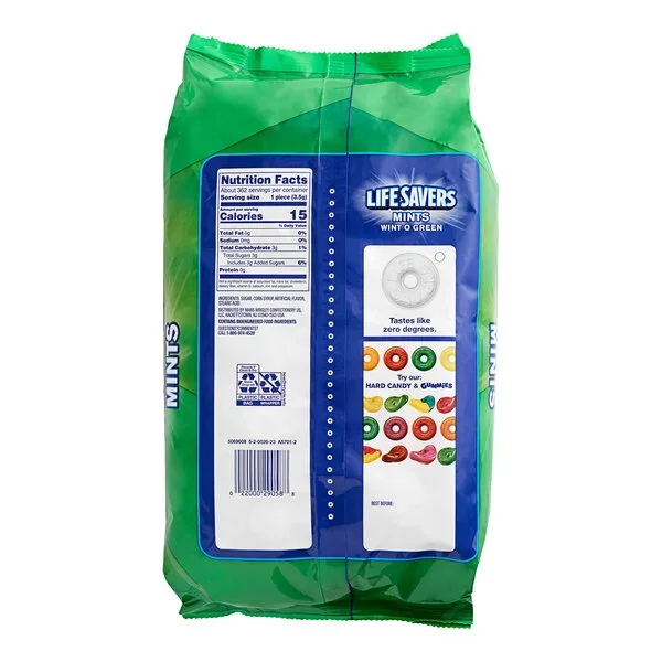 LifeSavers Mint Singles - Wint-O-Green Bulk: 16LB Case - Image 5