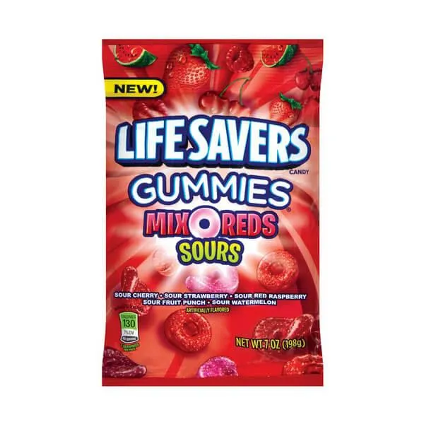 LifeSavers Gummies Candy - Mix-O-Reds Sours: 5LB Box - Image 2