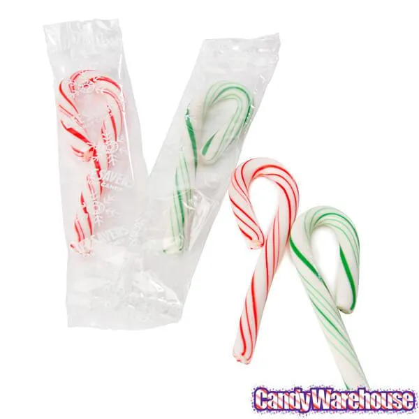 LifeSavers Wint-O-Green and Pep-O-Mint Mini Candy Canes: 40-Piece Box - Image 3
