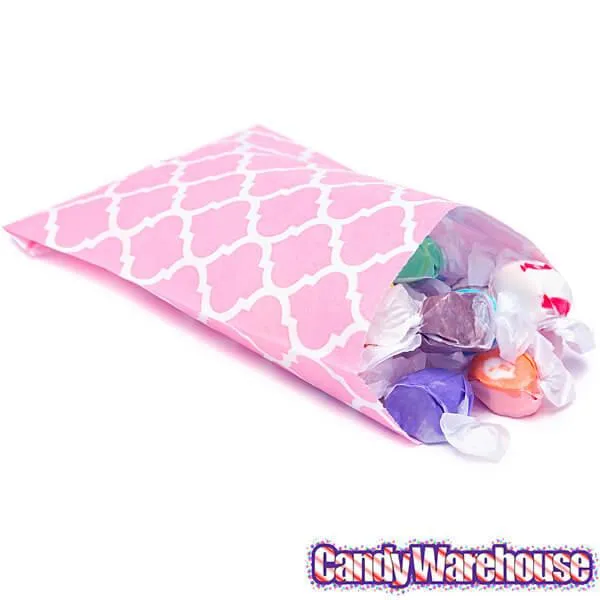Light Pink Casablanca Pattern Candy Bags: 25-Piece Pack - Image 2