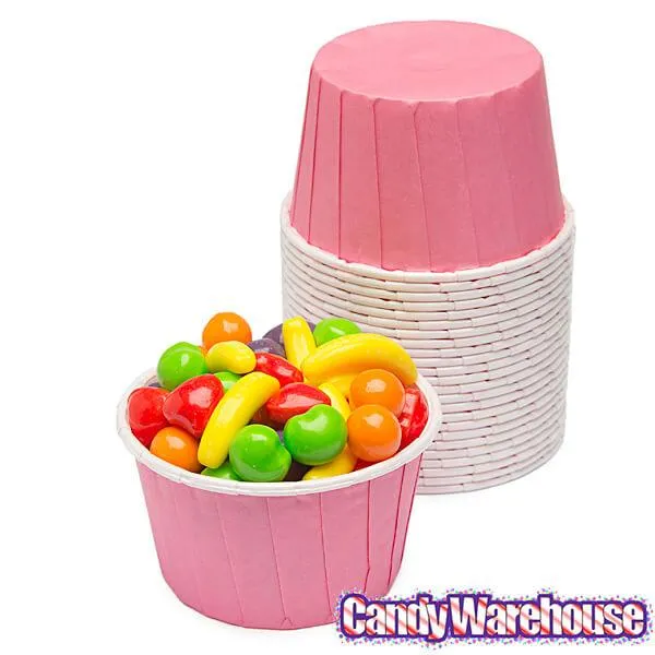 Paper 4-Ounce Candy Cups - Light Pink: 25-Piece Pack - Image 2