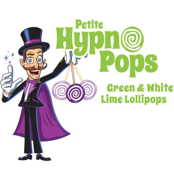 Hypno Pops Petite Swirled Lollipops - Lime: 100-Piece Bag - Image 3