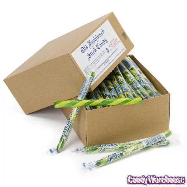 Old Fashioned Hard Candy Sticks - Lime: 80-Piece Box - Image 3